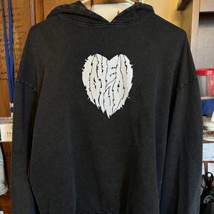 Lovejoy Metal Heart Black Hoodie